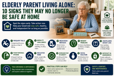 elderly parent living alone