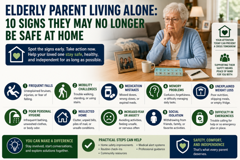 elderly parent living alone