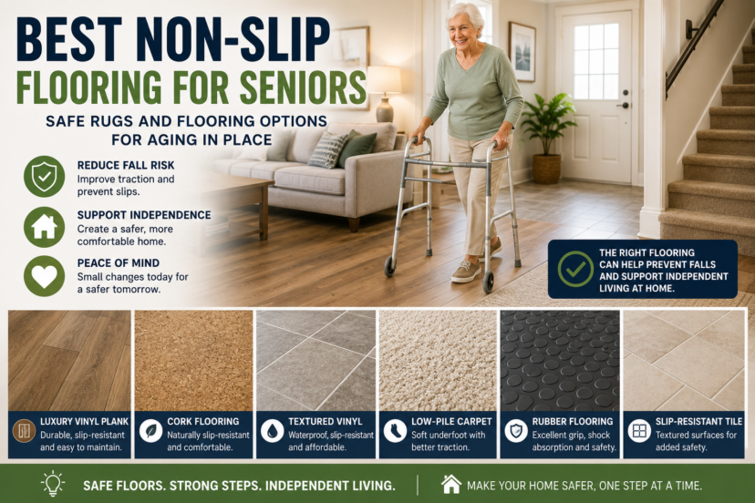 best non-slip flooring for seniors