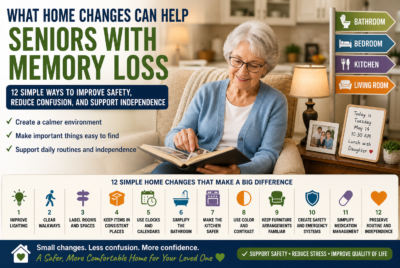 what home changes can help seniors with memory loss