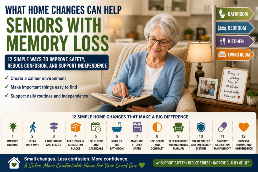 what home changes can help seniors with memory loss